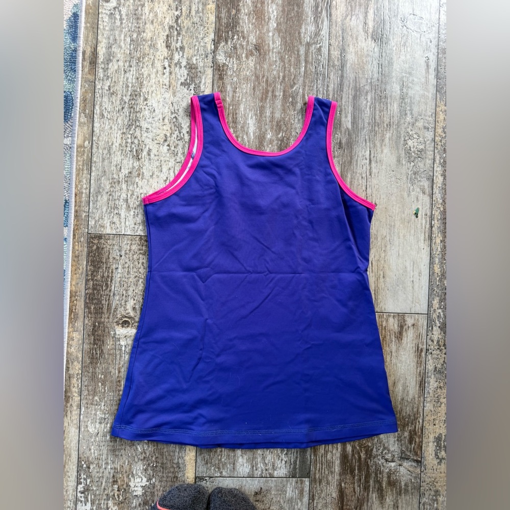 2 for $15 sale: Sofibella purple activewear tennis racerback tank top - Picture 3 of 3